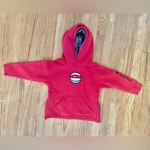 Red Nikey Basketball Hoodie Boys Size Small